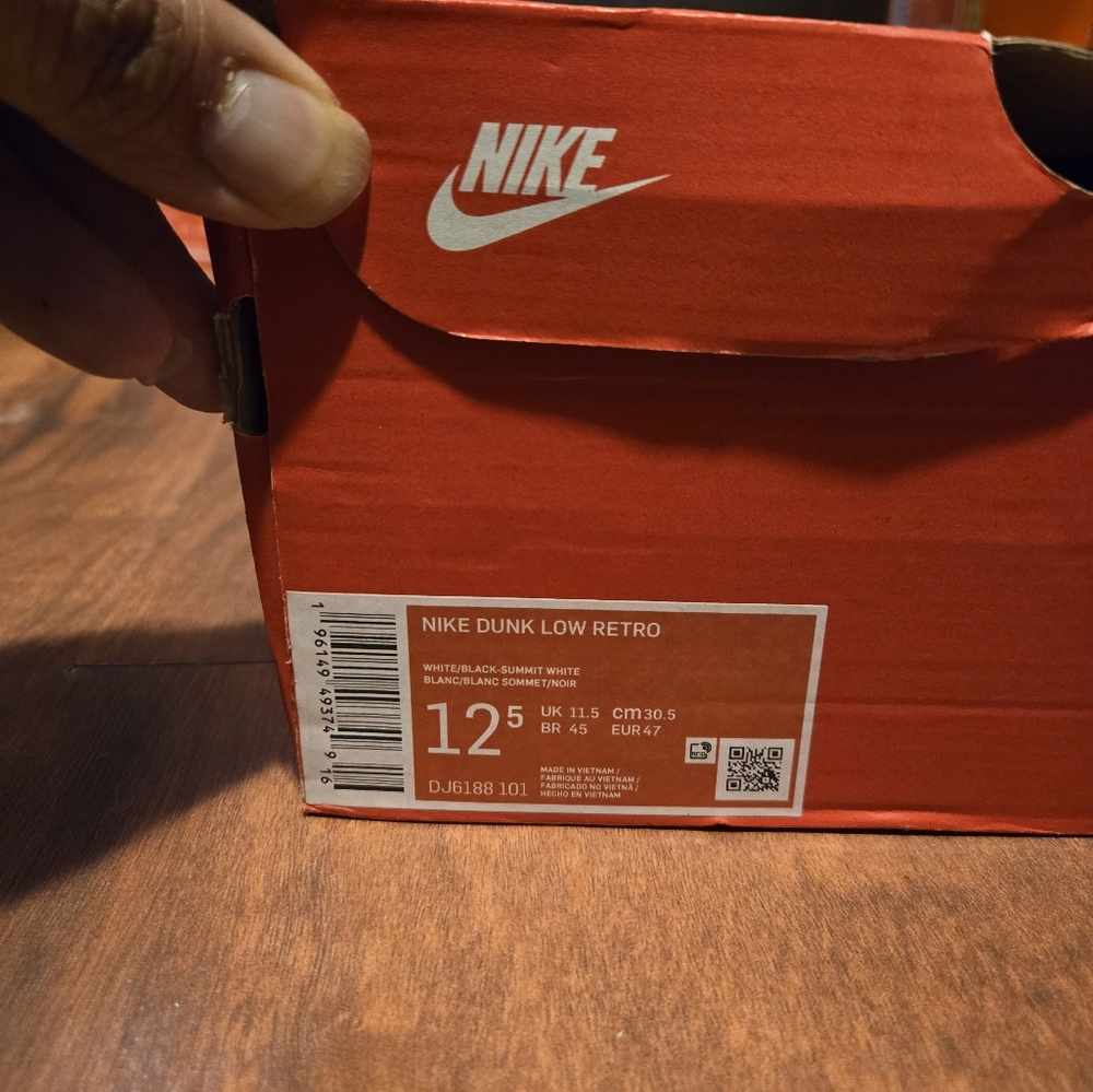 Size 12.5 - Nike Dunk Low Reverse Panda - Picture 2 of 2